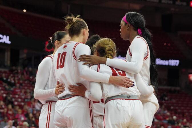 Badger Herald archival photo of UW Women's Basketball team. February 16, 2024. 