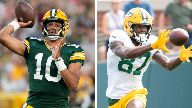 Packers Jordan Love & Romeo Doubs