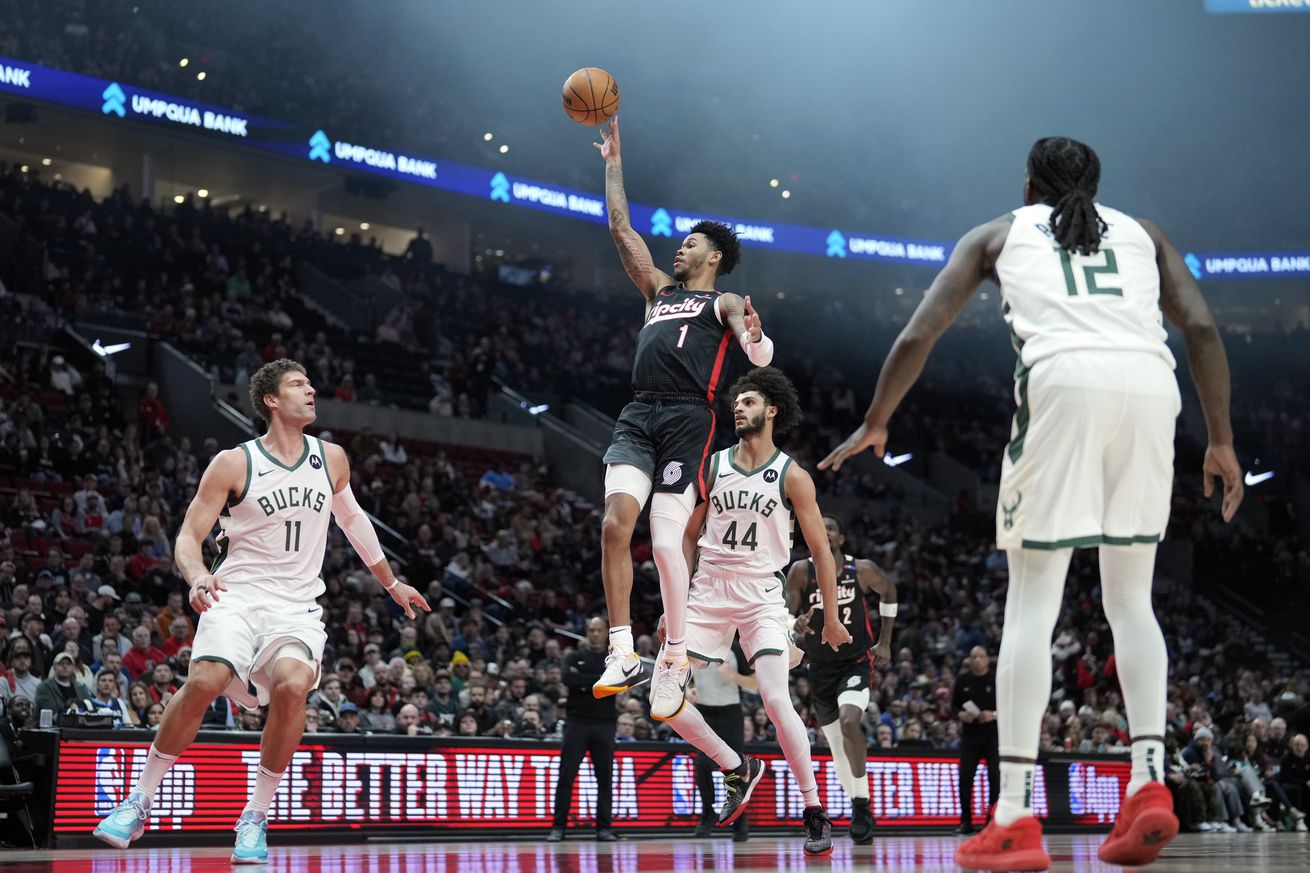 NBA: Milwaukee Bucks at Portland Trail Blazers