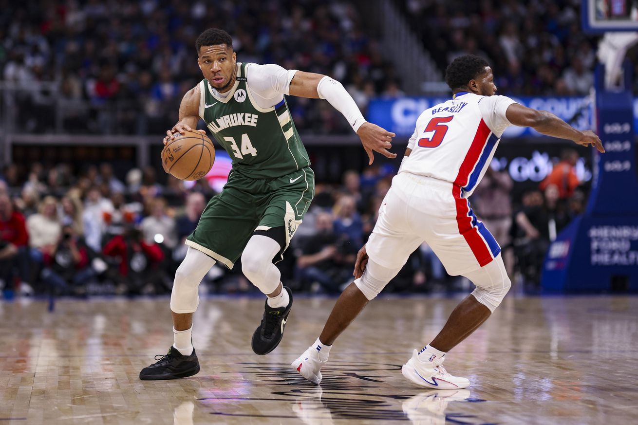 Milwaukee Bucks v Detroit Pistons