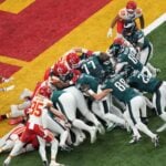 Philadelphia Eagles Tush Push Play, Jalen Hurts, quarterback