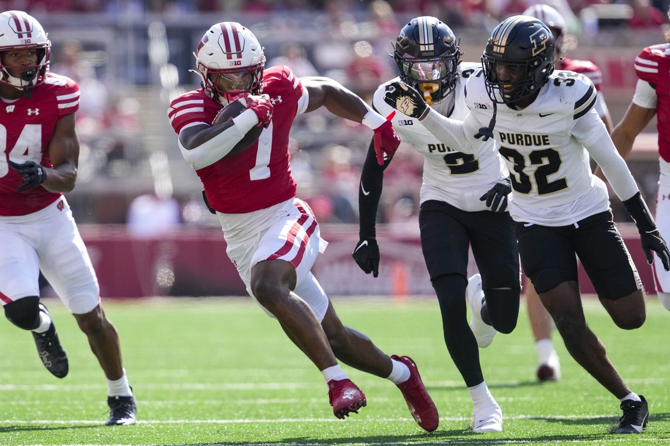 NCAA Football: Purdue at Wisconsin