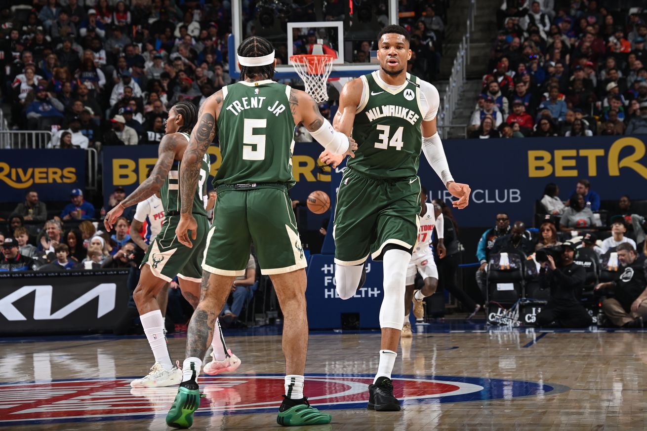 Milwaukee Bucks v Detroit Pistons