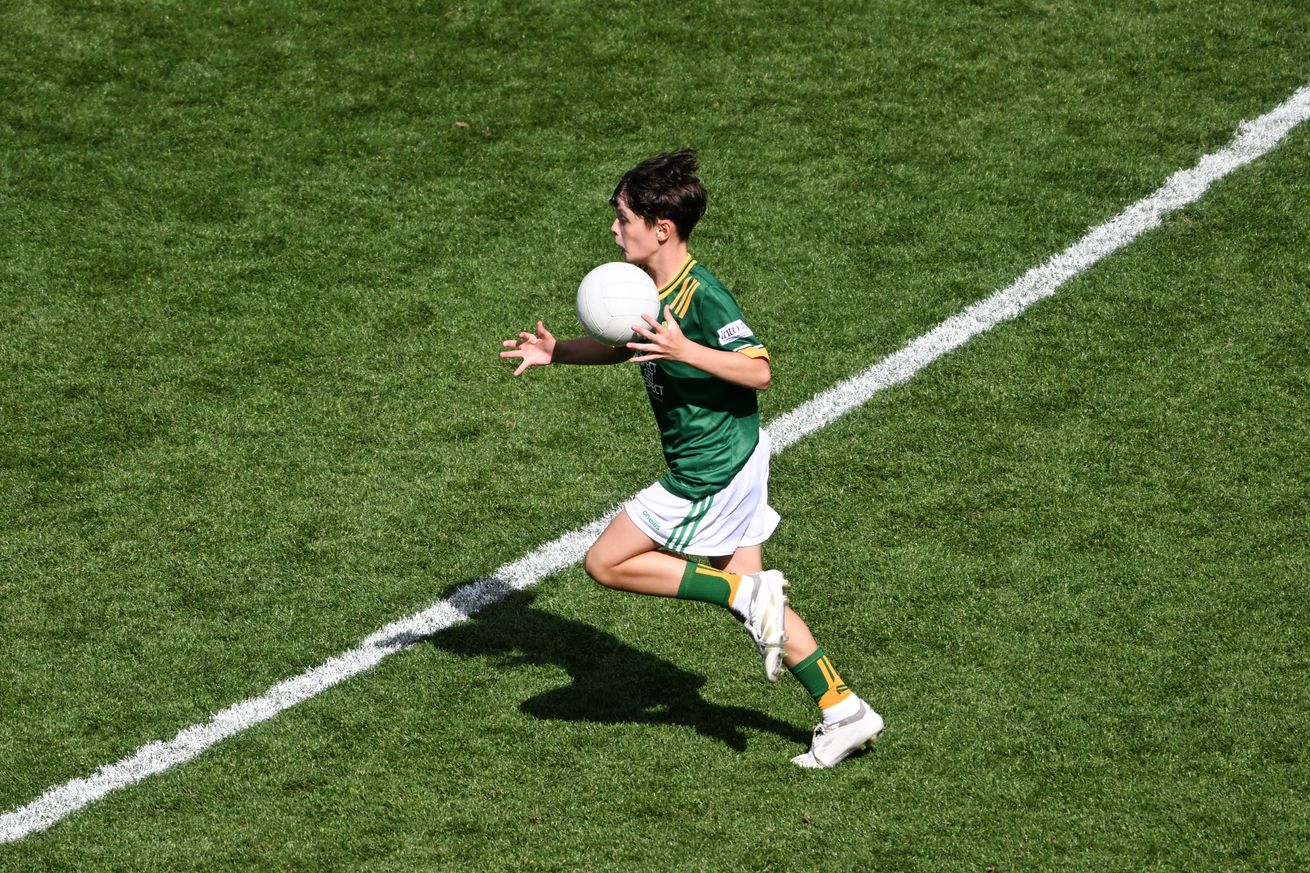 GAA INTO Cumann na mBunscol Respect Exhibition Go Games at Meath v Donegal - GAA Football All-Ireland Senior Championship Semi-Final