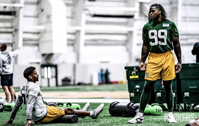Green Bay Packers Barryn Sorrell an Matthew Golden