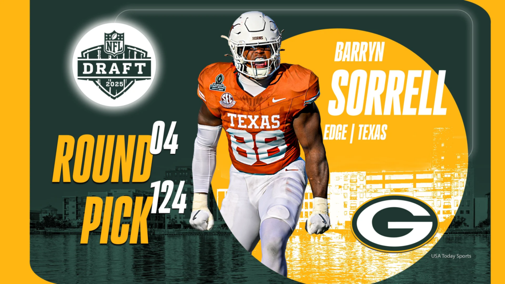 Green Bay Packers drafting Barryn Sorrell