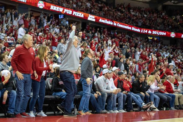 Badger fans scream in frustration. March 8, 2025. 