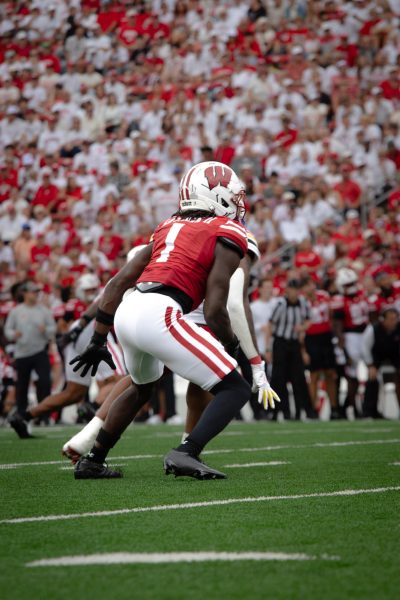 Wisconsin football team playing Maryland. September 20, 2025.