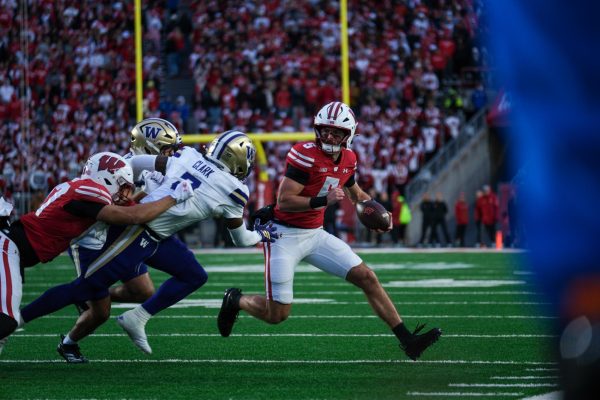 Wisconsin defeated Washington 13-10, breaking their six-game losing streak. November 8, 2025. 

