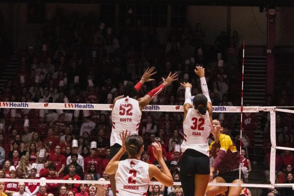Badger volleyball Border Battle v. Minnesota. November 5, 2025. 